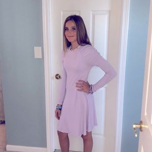 Light purple ruched sleeved ASOS SZ 2 Dress